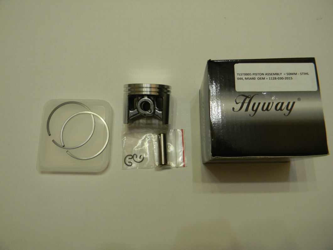 TLST0005 PISTON ASSEMBLY = 50MM : STIHL 044, MS440 OEM = 1128-030-2015