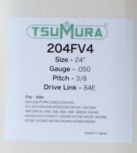 T204FV4 TSUMURA 24" Guide Bar: Pro Replaceable Tip: 3/8 x .050 x 84D.L.
