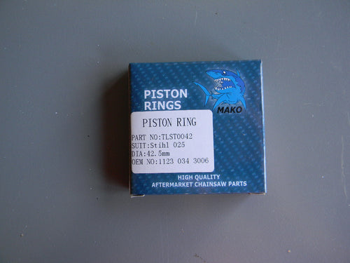 TLST0042 PISTON RING = 42.5mm : Stihl 025, MS250  OEM = 1123-034-3006