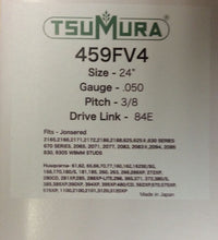 T459FV4 TSUMURA 24" Guide Bar: Pro Replaceable Tip: 3/8 x .050 x 84D.L.