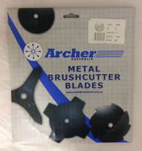 A784 ARCHER 9" 36th Carbide Tipped Brush Cutter Blade 230mm for 1" & 20mm arbor shafts