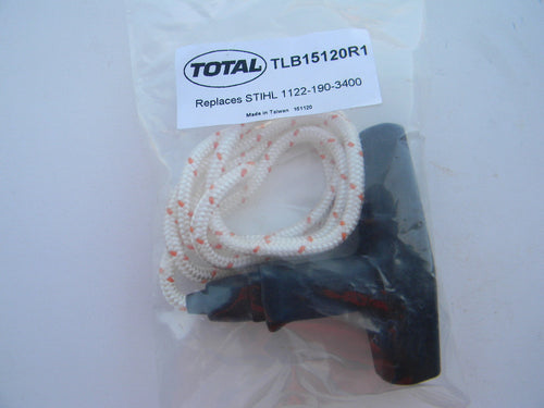 TLB15120R1 STARTER HANDLE WITH ROPE : STIHL 038, 050, 051, 064, 066, MS660 Fits many Stihl Models with Elasto Grip Handle. 4.5mm dia. rope / 36