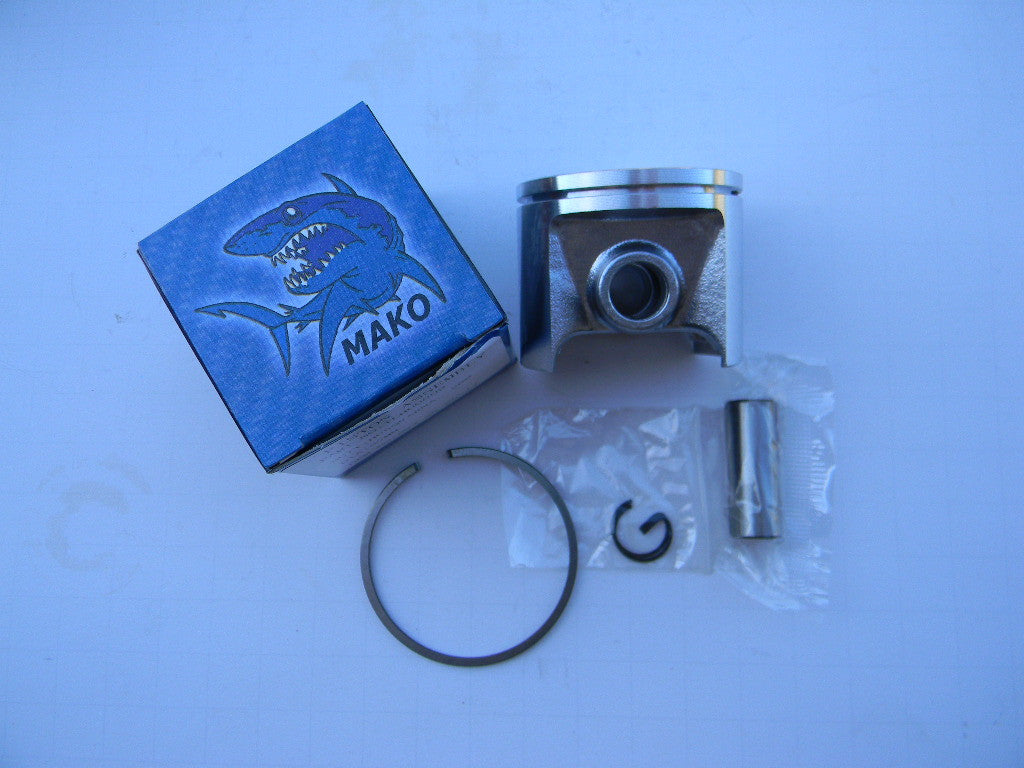 TLHU0009 PISTON ASSEMBLY = 50MM: JONSERED 670 / HUSQVARNA 266, 268, 268S, 268 K  (NON WINDOWED PISTON)