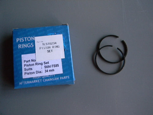 TLST0234 PISTON RING SET = : 34MM STIHL FS-85  OEM = 4137-034-3000