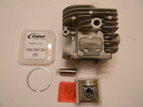THHCP30359 CYLINDER ASSEMBLY = 47mm: Premium Quality Nikasil : Jonsered  2159, Husqvarna 359