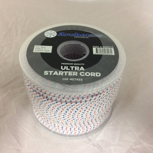A6003-U ARCHER STARTER ROPE #5 Starter Rope 100 meters #5 diameter 4mm  ULTRA PREMIUM CORD 100 meters 328 Feet!
