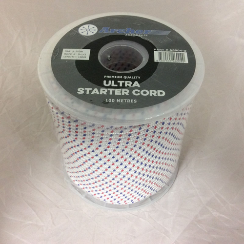 A6004-U ARCHER STARTER ROPE #5-1/2 Starter Rope 100 meters #5-1/2 - 4.5mm ULTRA PREMIUM CORD 100 meters 328 Feet!